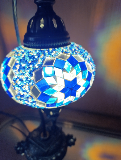 Tischlampe Schwan Aylin, 3er, Meeresbrise