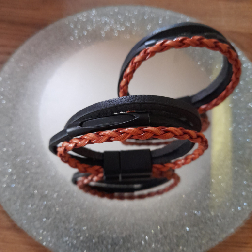 Partnerarmband für Sie + Ihn, SET 2 Stück, 21 cm