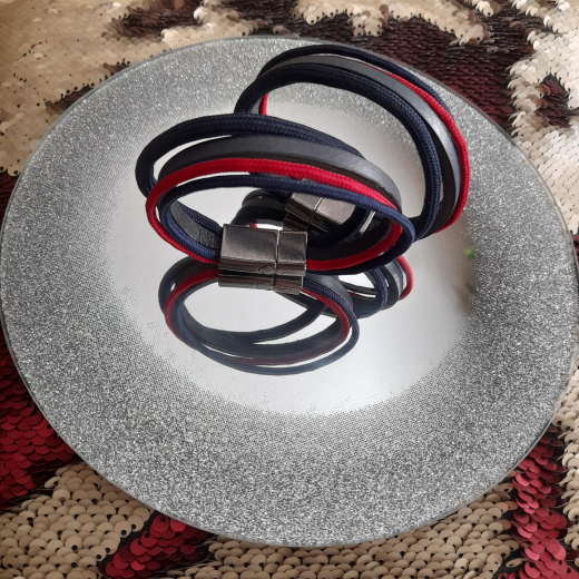Partnerarmband für Sie + Ihn, SET 2 Stück, 21 cm