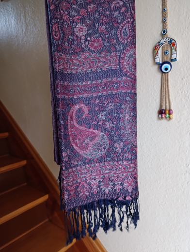 Pashmina Schal/Schultertuch lila