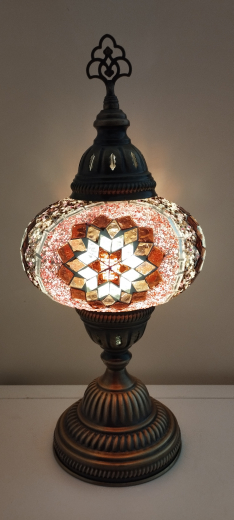 Tischlampe Morgenland, 3er, lilafliederrose