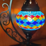 Mondlampe oriental Ilkay türkis bunt