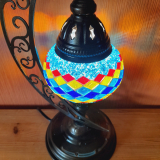 Mondlampe oriental Ilkay türkis bunt