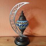 Mondlampe oriental Ilkay türkis bunt