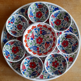 Keramikschalen-Set oriental rot