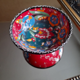 Keramikschale rot, 12 cm