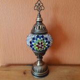 Tischlampe Morgenland, 1er, bunt roter Stern