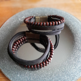 Partnerarmband für Sie + Ihn, SET 2 Stück, 21 cm