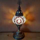 Tischlampe Morgenland, 2er, lila rose flieder