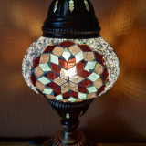 Tischlampe Morgenland, 2er, lila rose flieder