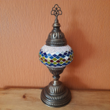 Tischlampe Morgenland, 2er, rose bunt gestreift