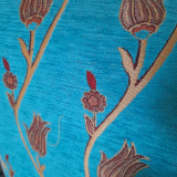 Orientalische Kissenhülle, 1 Stück, türkis