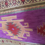 Orientalische Kissenhülle, 1 Stück,  lila gold