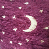 Orientalische Kissenhülle, 1 Stück, weinrot Mond