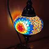 Tischlampe Schwan Aylin, 3er, bunt rot orange gelb