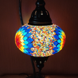 Tischlampe Schwan Aylin, 3er, bunt rot orange gelb