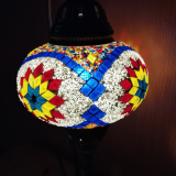 Tischlampe Schwan Aylin, 3er, weiss bunt