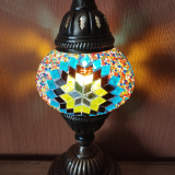 Tischlampe Morgenland, 2er, gelb türkis