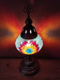 Tischlampe Morgenland, 2er, türkis bunt