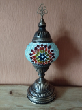 Tischlampe Morgenland, 2er, türkis bunt