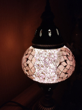 Tischlampe Morgenland, 2er, rosa