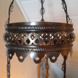 Orientalische Hängelampe Mosaik, 2er, weiss