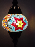 Orientalische Wandlampe, 2er, bunt
