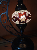 Mondlampe oriental Ilkay lila flieder rose