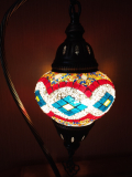 Tischlampe Schwan Aylin, 2er, Rautenmuster
