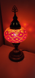 Tischlampe Morgenland, 3er, rot orange