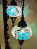 Stehlampe oriental Özlem 5er, türkis