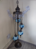 Stehlampe oriental Özlem 5er, türkis