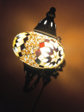 Orientalische Wandlampe, 3er, golden braun