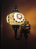 Orientalische Wandlampe, 3er, golden braun