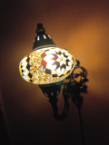 Orientalische Wandlampe, 3er, golden braun