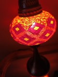 Tischlampe oriental Galata orange rot