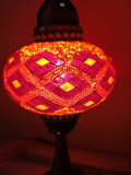 Tischlampe oriental Galata orange rot