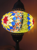 Tischlampe oriental Galata roter Stern bunt