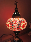 Tischlampe Morgenland, 3er, rot