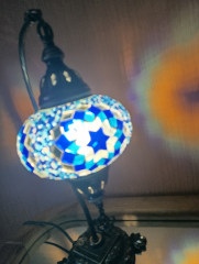 Tischlampe Schwan Aylin, 3er, Meeresbrise