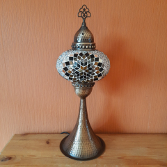 Tischlampe oriental Galata golden braun