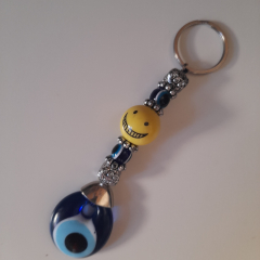 Türkisches Auge Schlüsselanhänger Grinse-Smiley