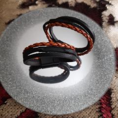 Partnerarmband für Sie + Ihn, SET 2 Stück, 21 cm