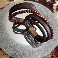 Partnerarmband für Sie + Ihn, SET 2 Stück, 21 cm