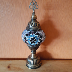 Tischlampe Morgenland, 1er, lila flieder rose