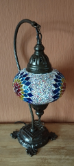 Tischlampe Schwan Aylin, 3er, bunt rot orange gelb
