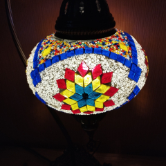 Tischlampe Schwan Aylin, 3er, weiss bunt