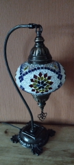 Tischlampe Schwan Aylin, 3er, weiss bunt