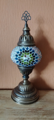 Tischlampe Morgenland, 2er, gelb türkis