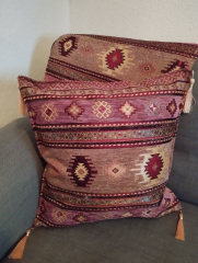 Orientalische Kissenhülle, 1 Stück,  rose mit silber Glitzer